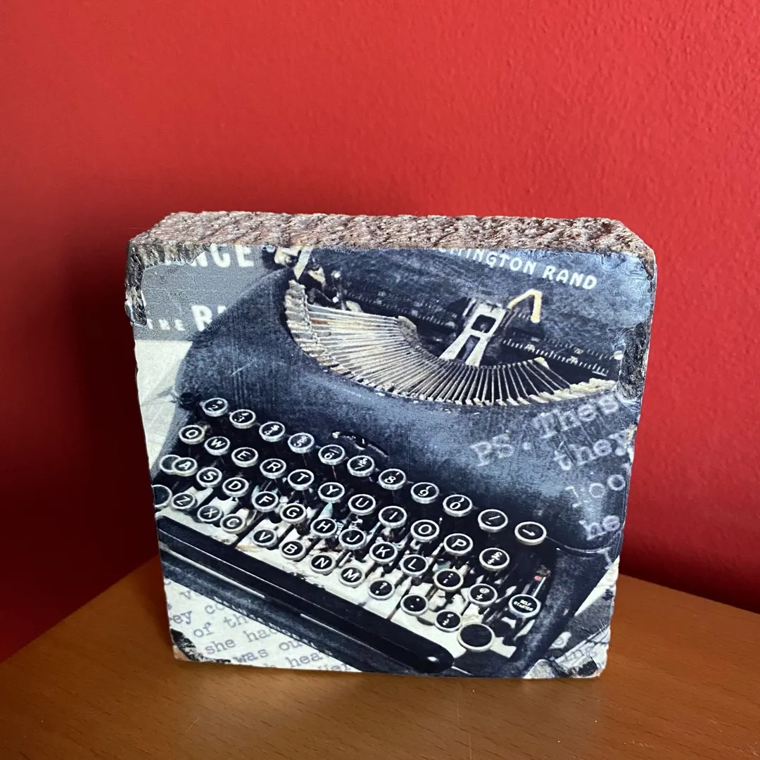 Vintage Typewriter Art By Cedar Mountain, Salt Springs Island... photo 1