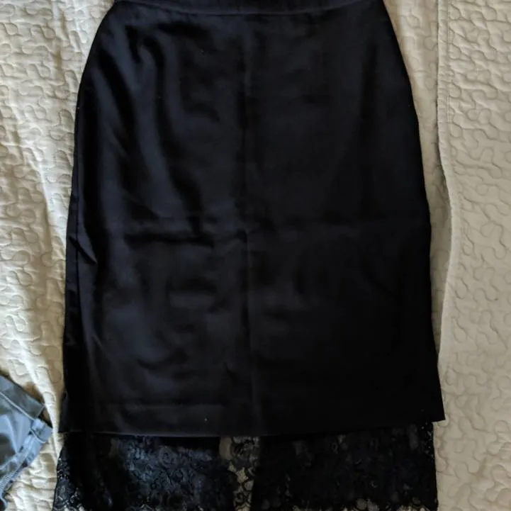 Pencil Skirt With Lace - Size S photo 1