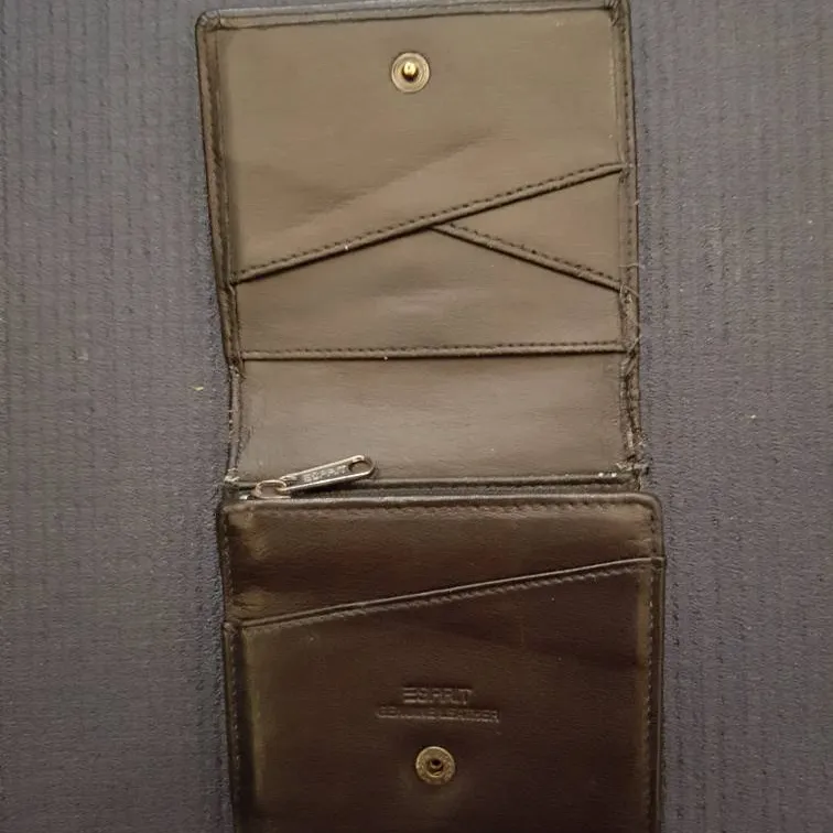 Black Esprit Genuine Leather Wallet photo 3