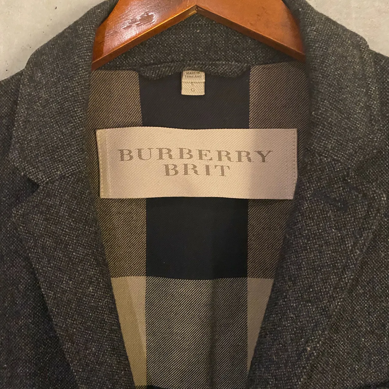 grey Burberry jacket blazer photo 3