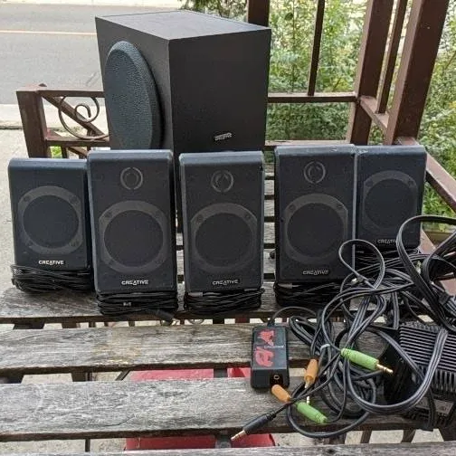 Free Creative 5.1 Computer Speaker System With Issues For Tin... photo 1