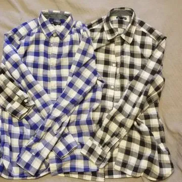 Blue And Black Small Gap Checkered Shirt (Mens) photo 1