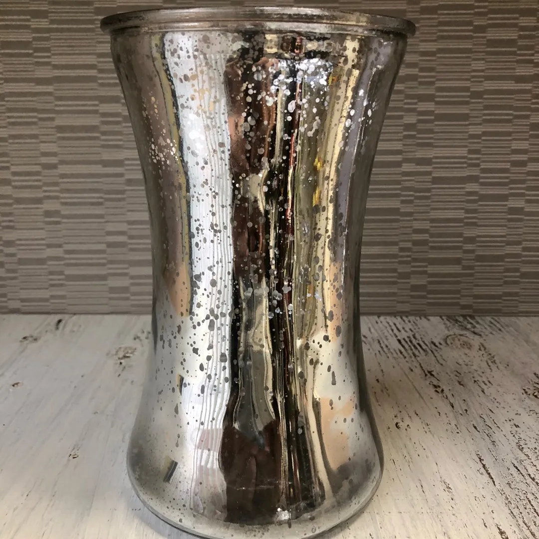Silver Glass Vase photo 1