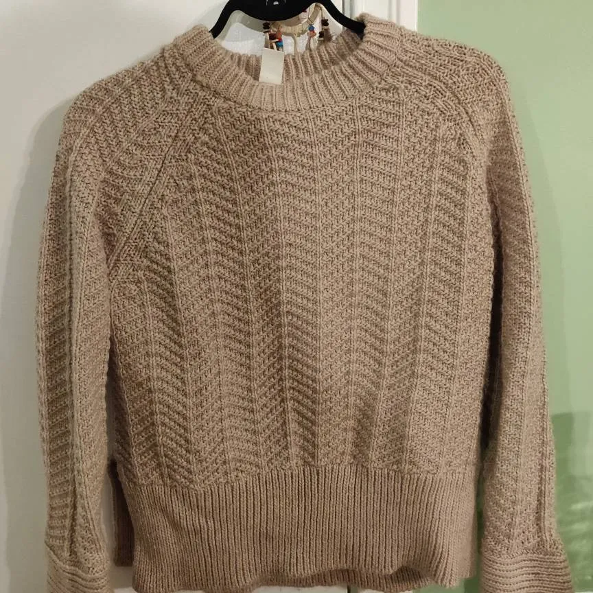 Beige Knit Sweater photo 1