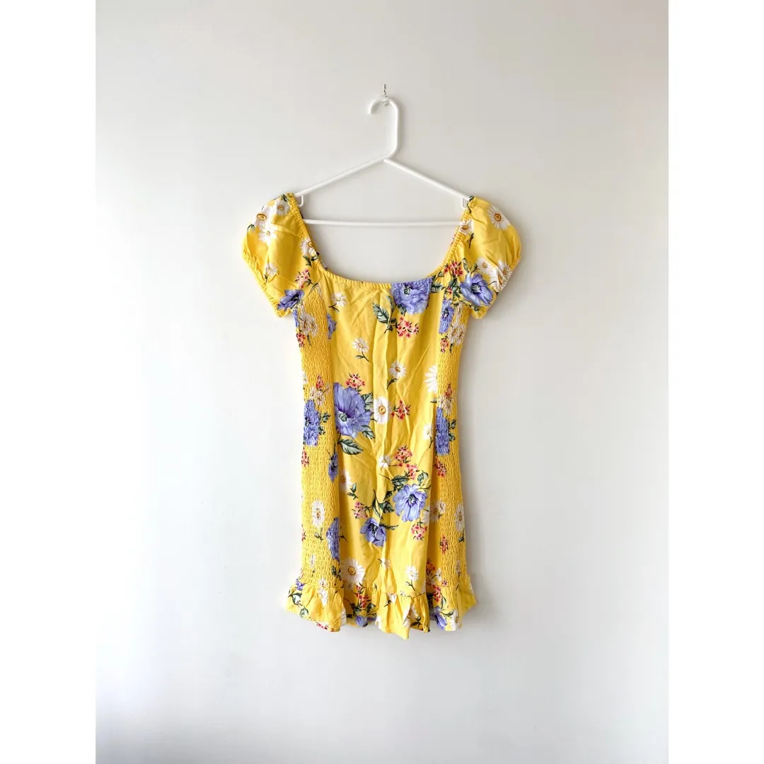 Yellow Floral Dress photo 1