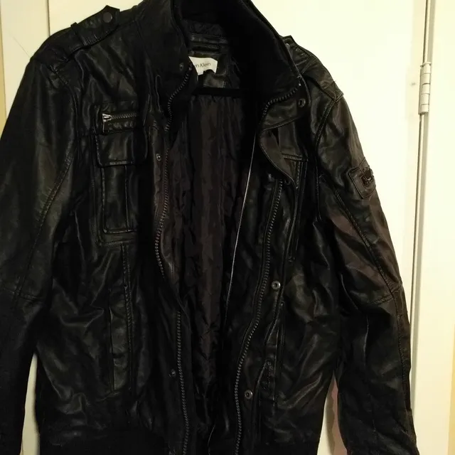 Calvin Klein Leather Jacket - Size L photo 1