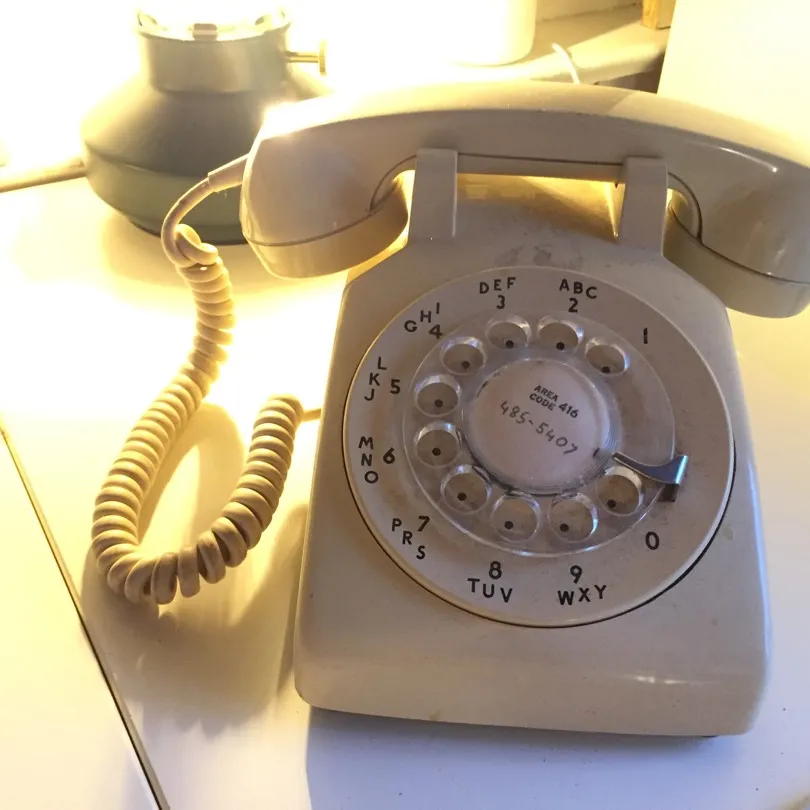 Cream-Coloured Rotary Phone - Still Works!! photo 1