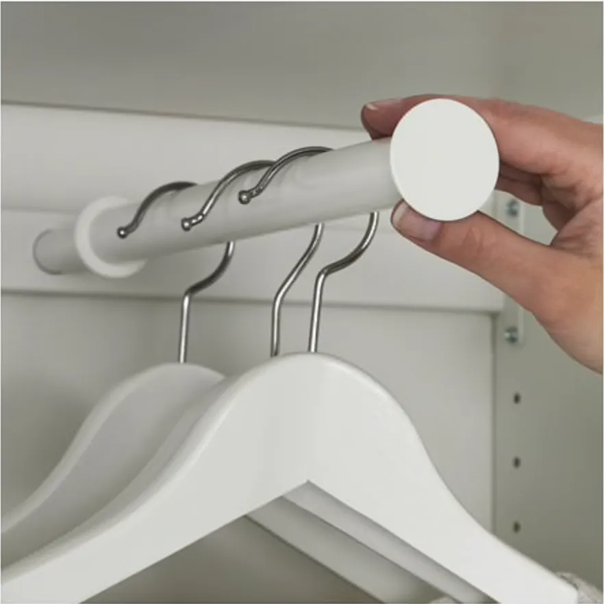 Ikea KOMPLEMENT Pull-out clothes rail white photo 3