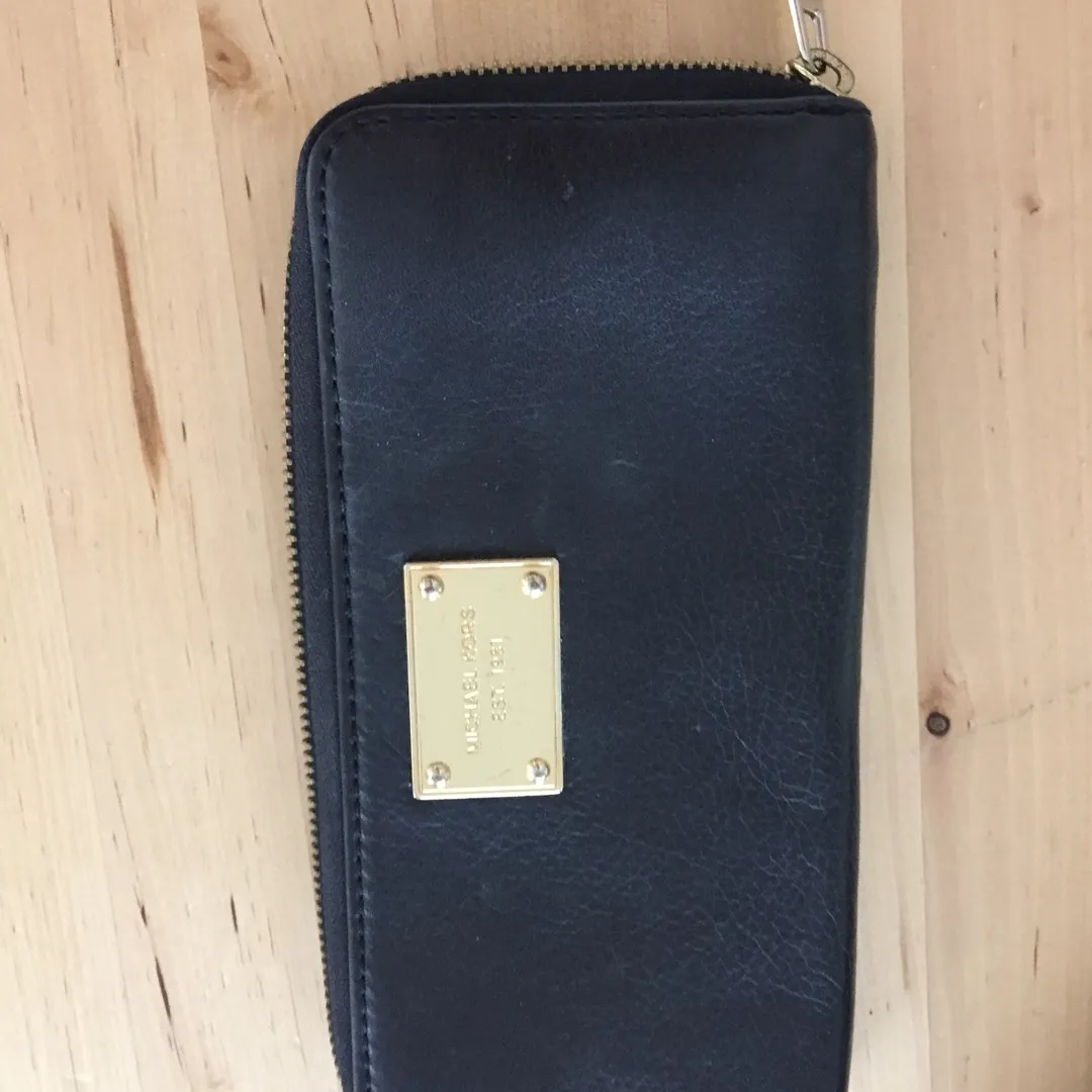 Michael Kors Continental Black Leather Wallet photo 1