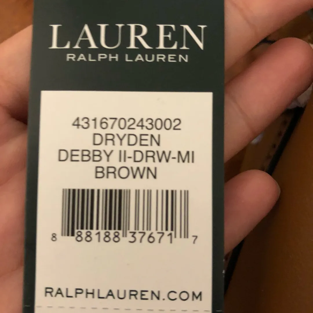 New Ralph Lauren Dryden Debby II Brown photo 4