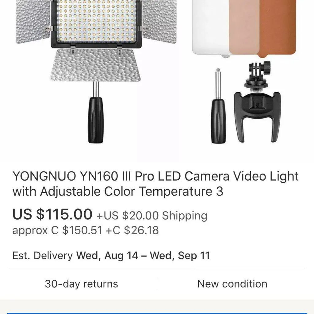 Yongnuo Panel LED Video Light photo 7