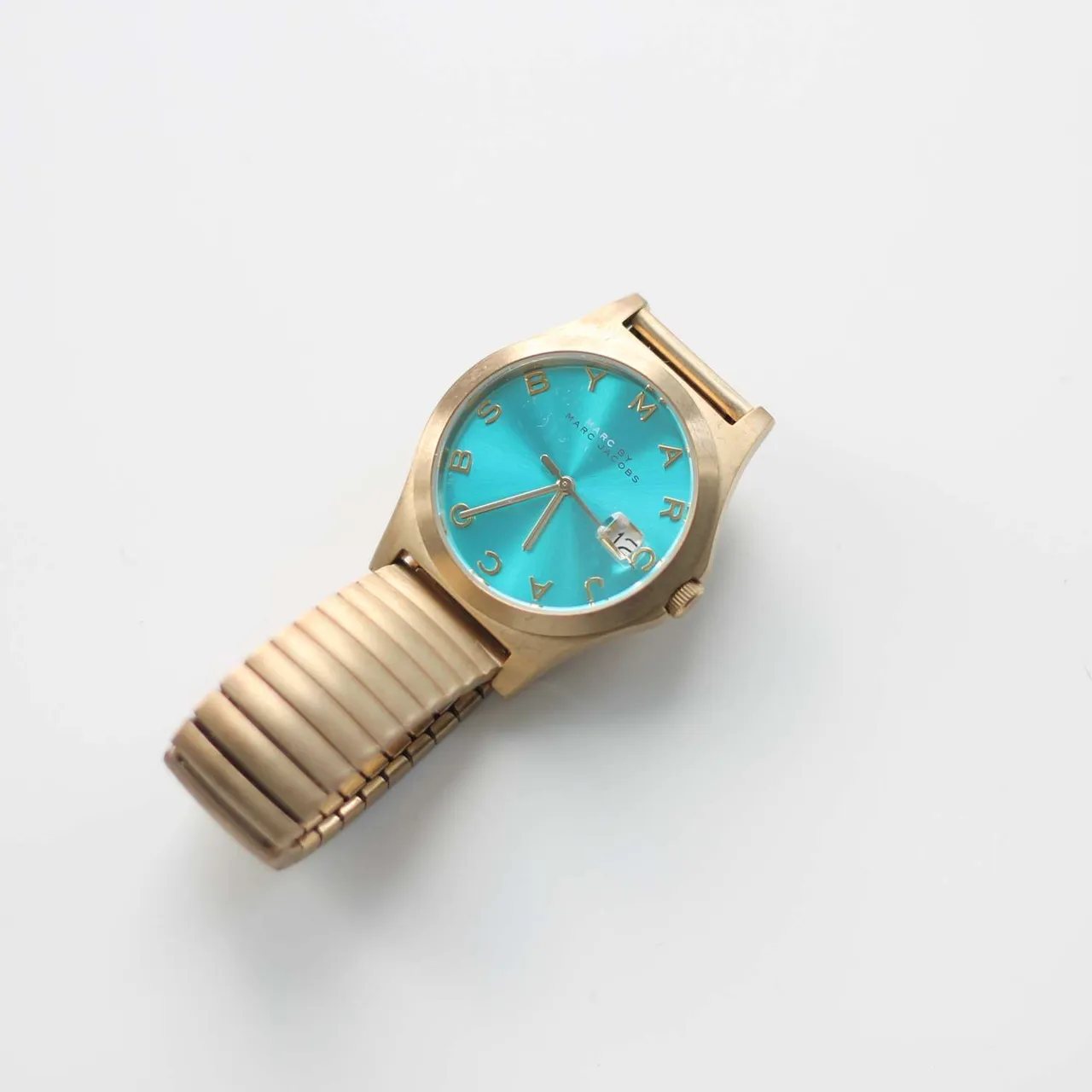 Marc by Marc Jacobs Gold Watch with a Teal Face photo 1