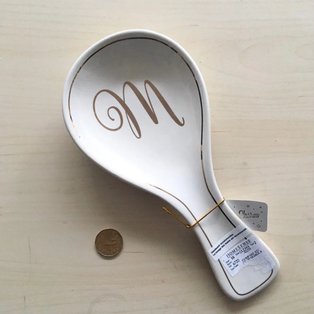 “M” Monogram Spoon Rest photo 1