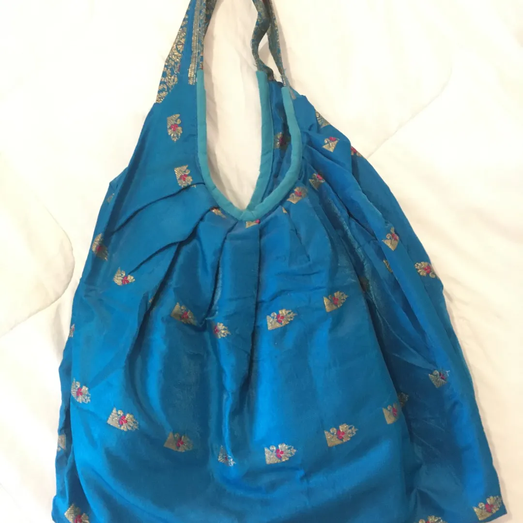Repurposed Sari Handbag photo 1