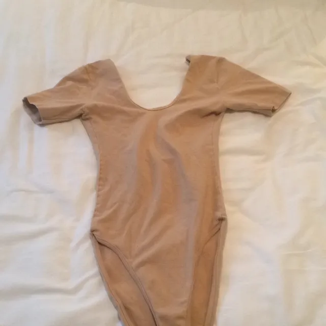 American Apparel Nude Low back Bodysuit Size S photo 1