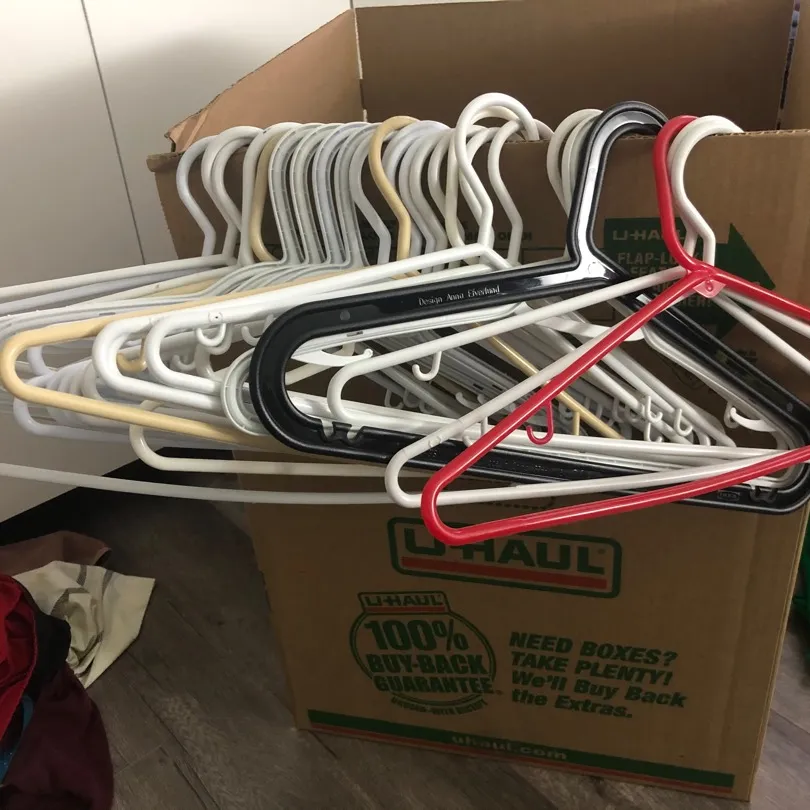 Over 20 Plastic Hangers photo 1