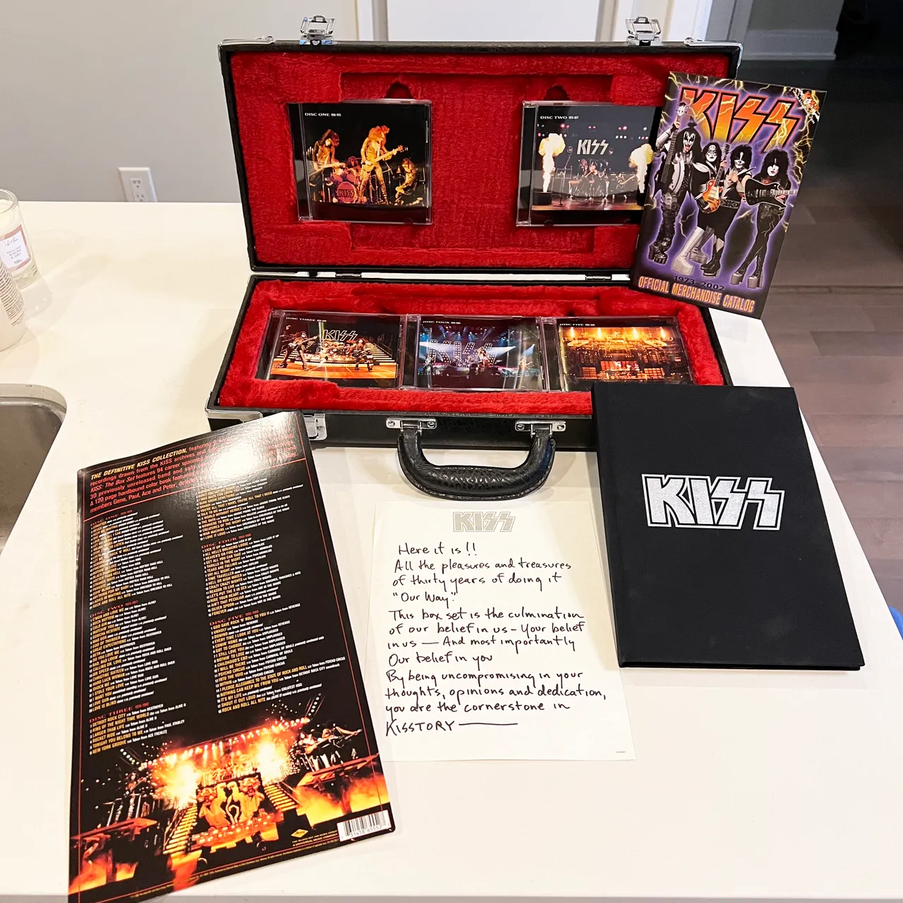 KISS The Box Set Definitive Collection Guitar Case CDs photo 3