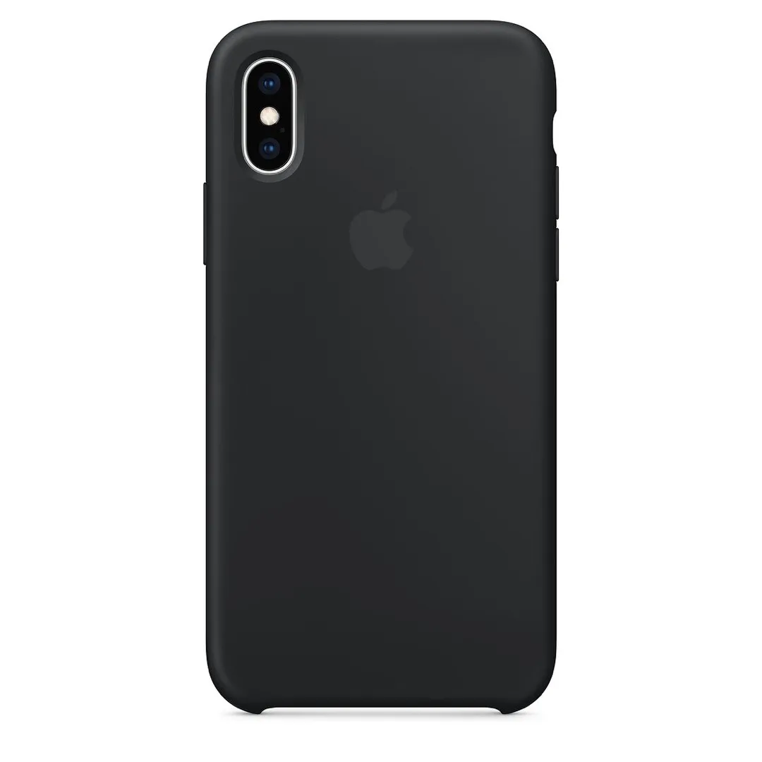 iPhone XS Silicons Case - Black photo 1