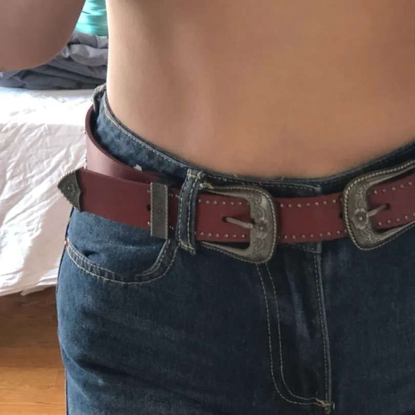 Red Leather Belt photo 3