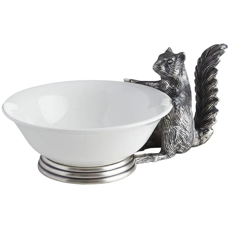 Squirrel Holding Nut Bowl photo 1