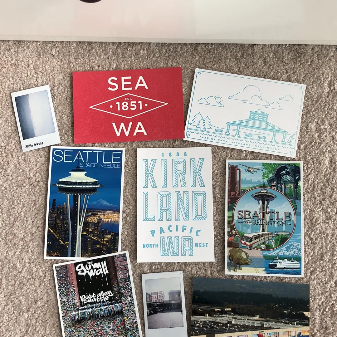 Seattle/washington Postcards/polaroids/decor photo 1