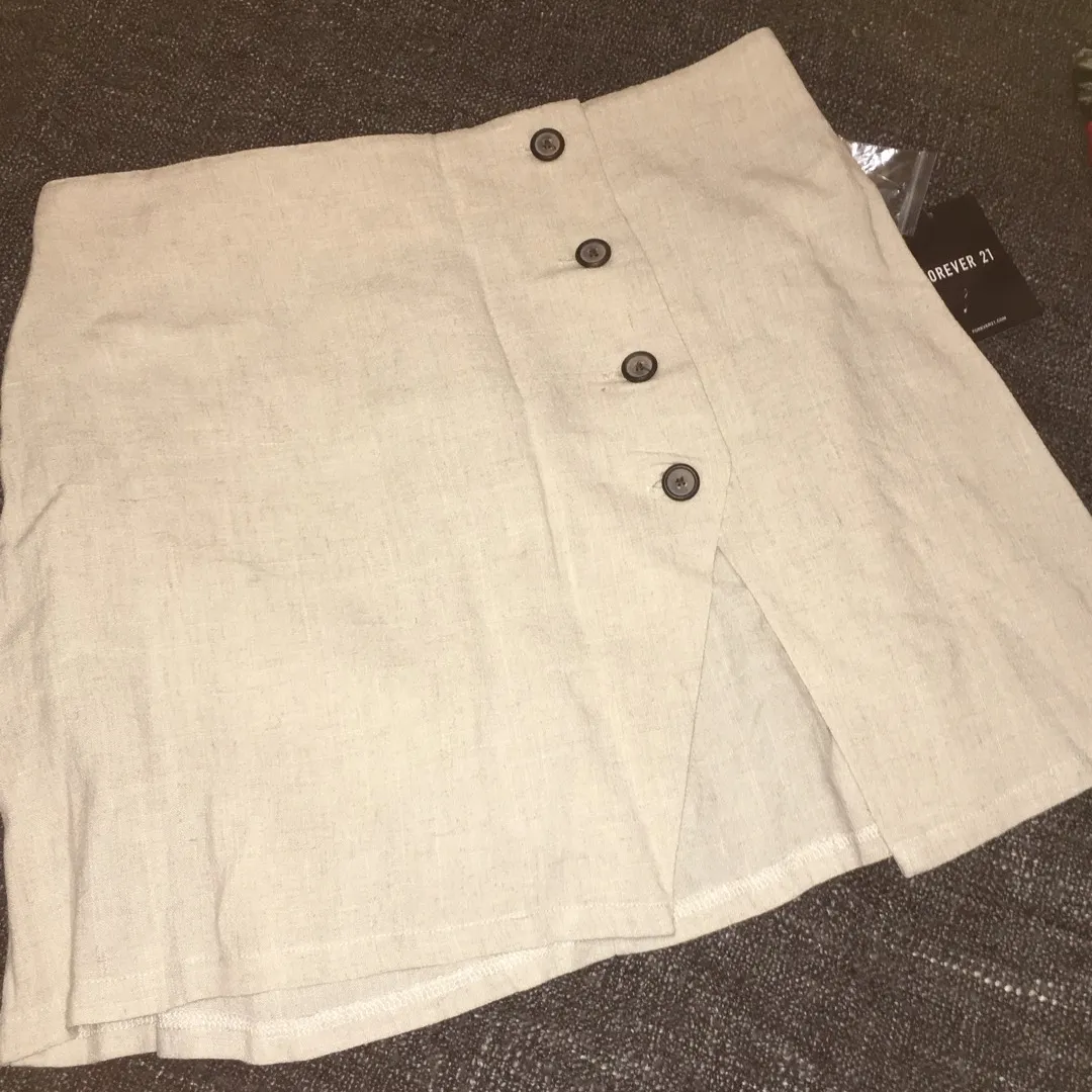 Linen Mini Skirt photo 1