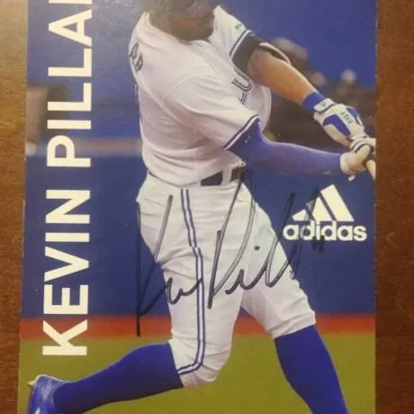 Kevin Pillar Signed Card photo 1