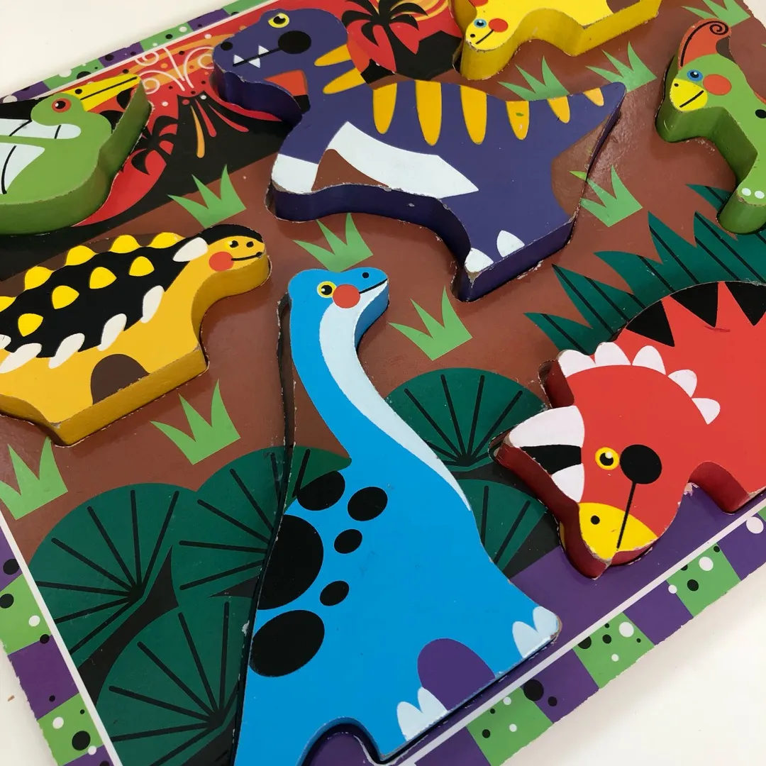 Wooden Puzzle Dinosaur By Melissa And Doug photo 3