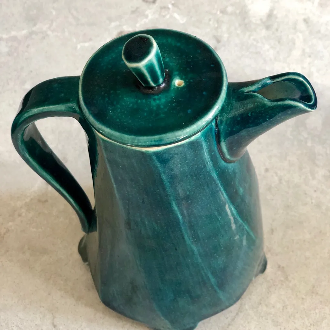 Unique Vintage Ceramic Tea Pot photo 3