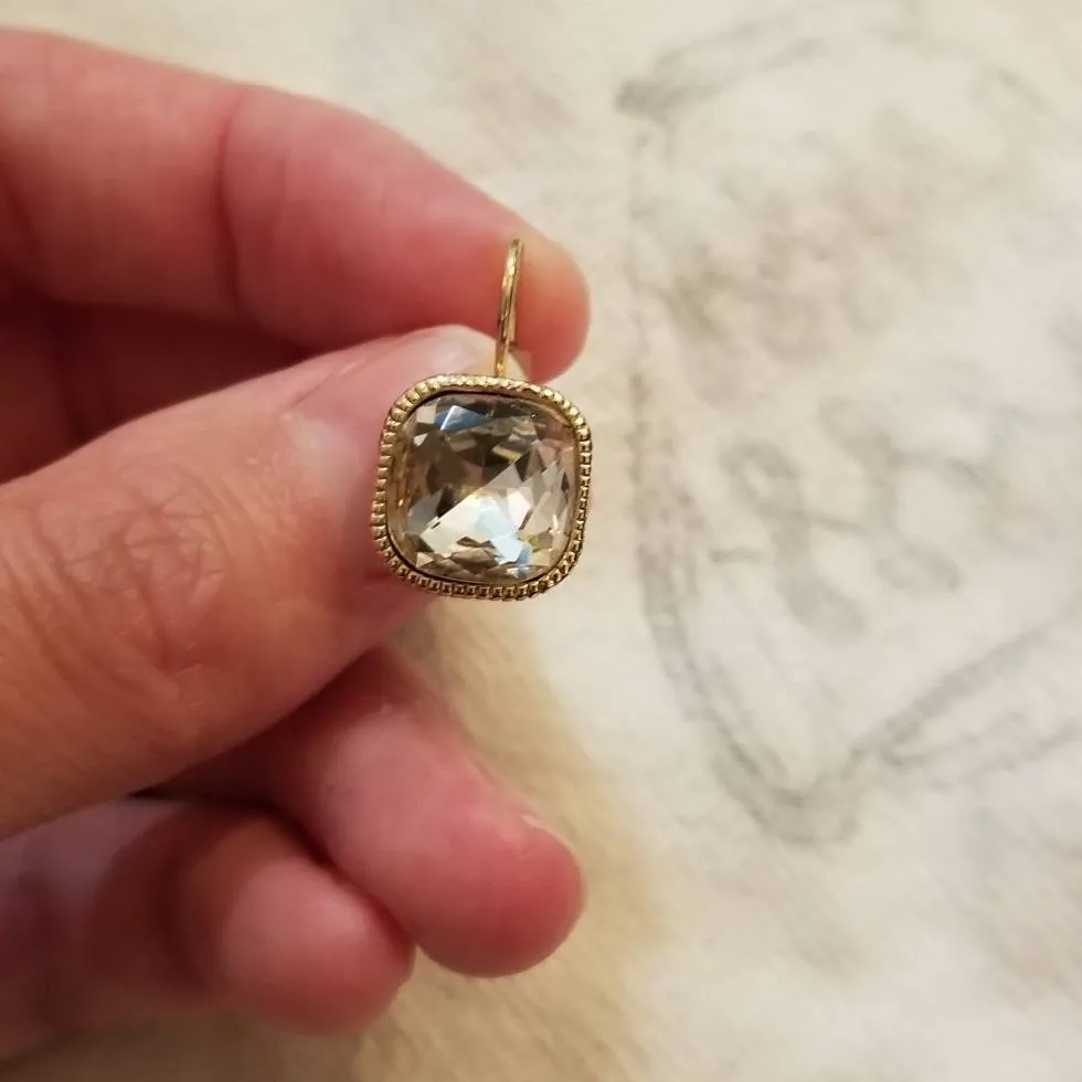 Cute Fake Diamond Earrings photo 1