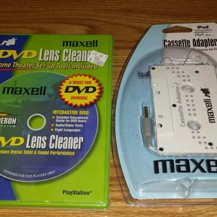 New Cassette Adapter Fr Mp3 Players And Dvd Lens Cleaner photo 1