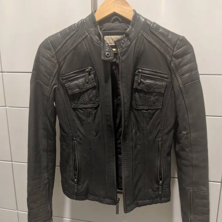 Michael Kors Leather Jacket XS photo 1