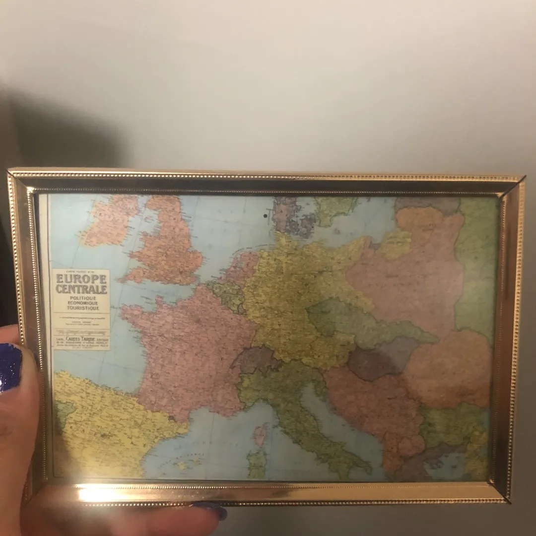 Gold Frame With Europe Map photo 4