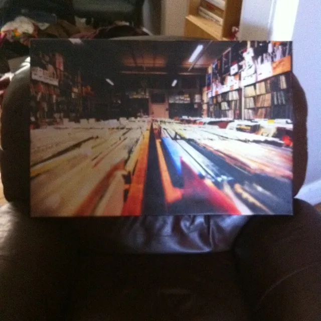 UO Canvas Print of Record Shop photo 1