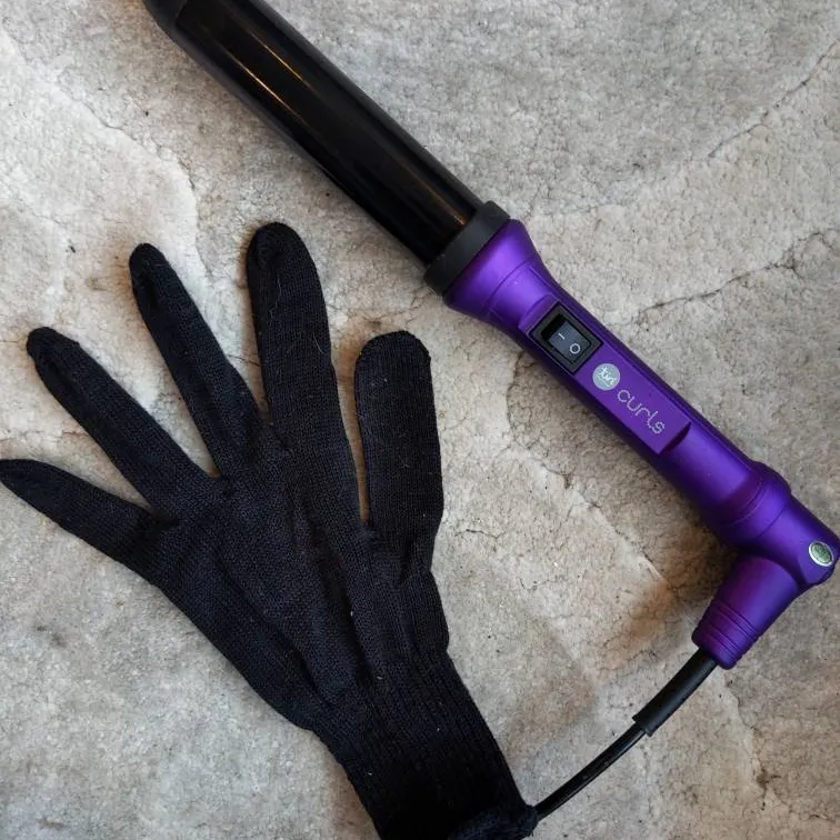 1" Curling Wand + Protective Glove photo 1