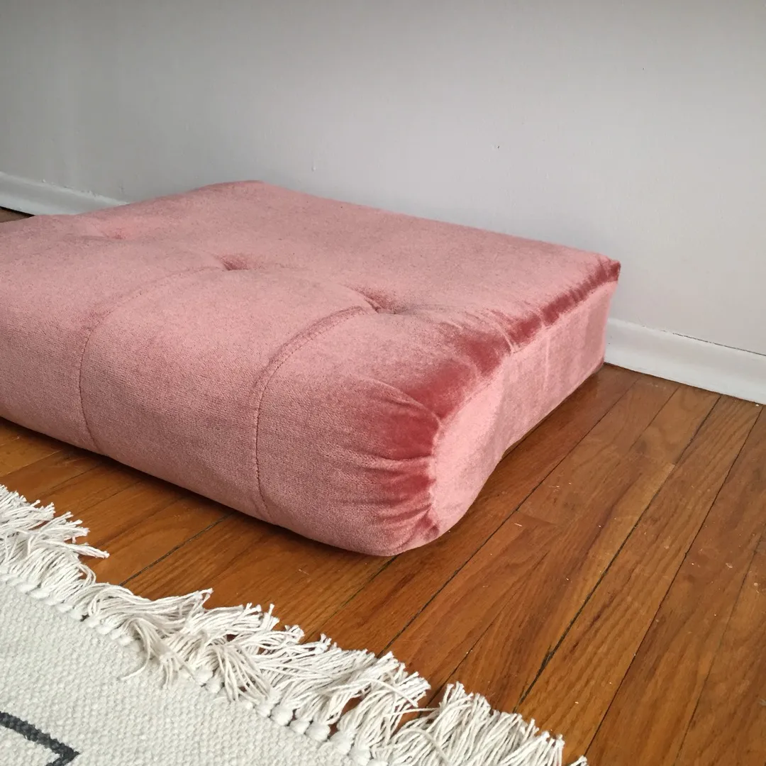 Pink Velvet Floor Cushion! photo 3