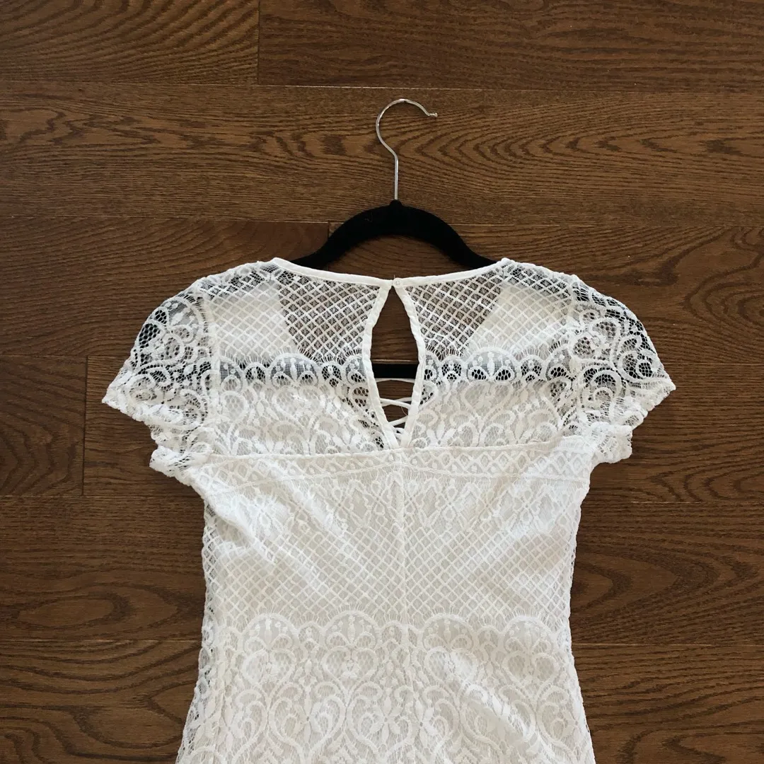 White Lace Dress photo 4