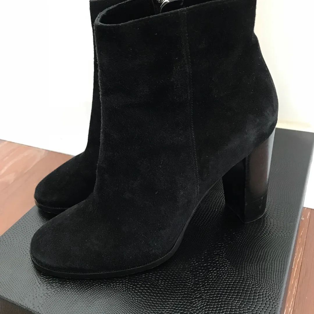 The Kooples Black Suede Boots Women’s Size 38 photo 3