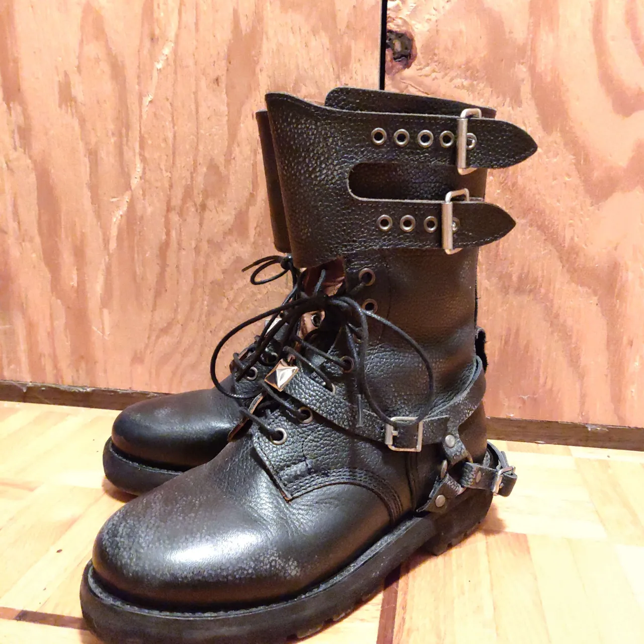 The Kooples Leather Strap Punk Boots photo 1
