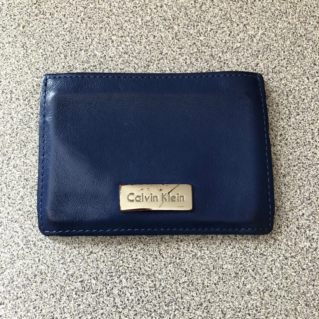 Leather Calvin Klein Card Wallet photo 1