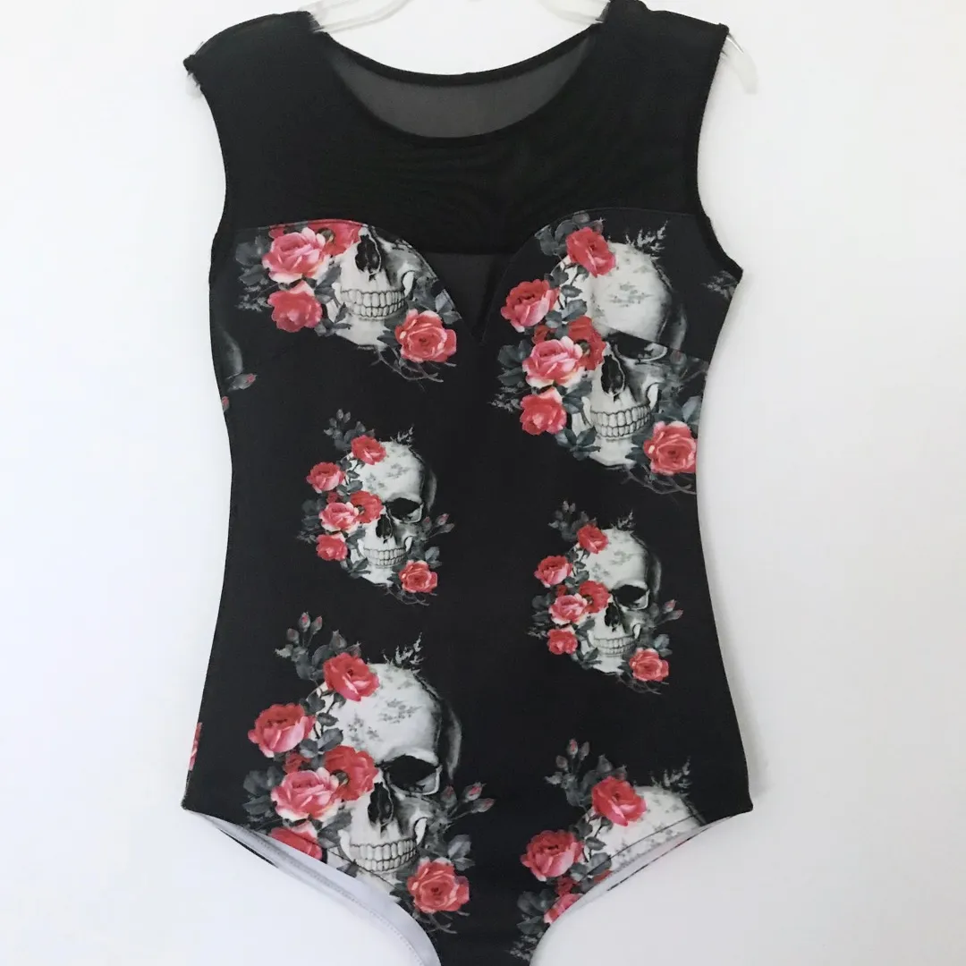 Skulls And Roses Bodysuit One Piece photo 1