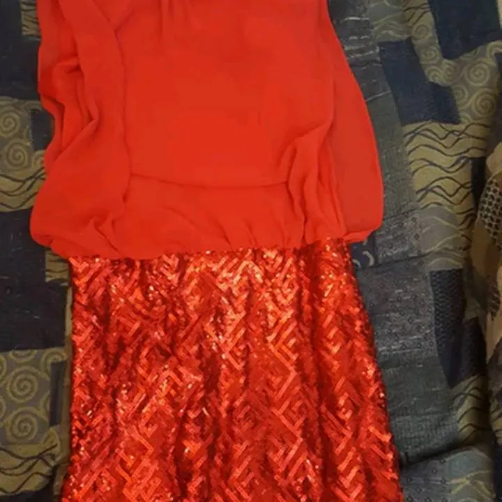 Red Sequin Dress photo 1