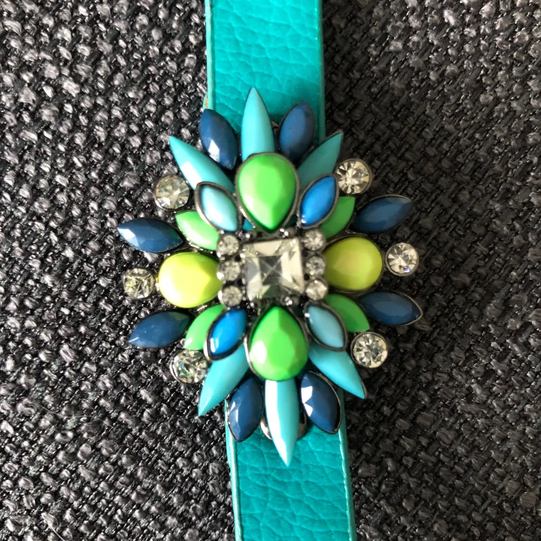 Blue And Green Beaded Bracelet photo 1