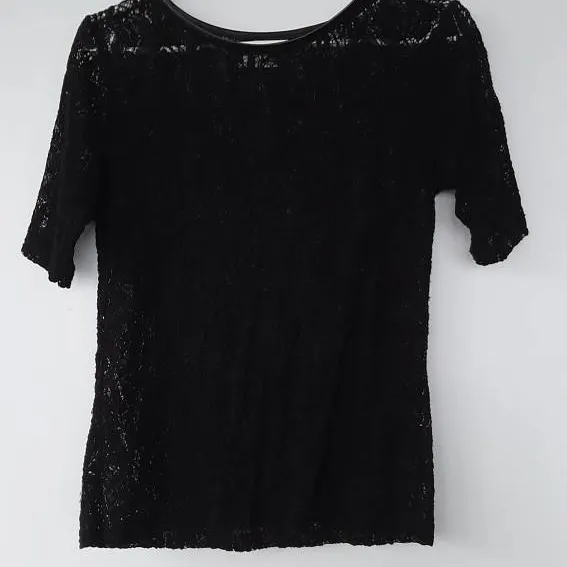 Black Lace Zara Shirt photo 1