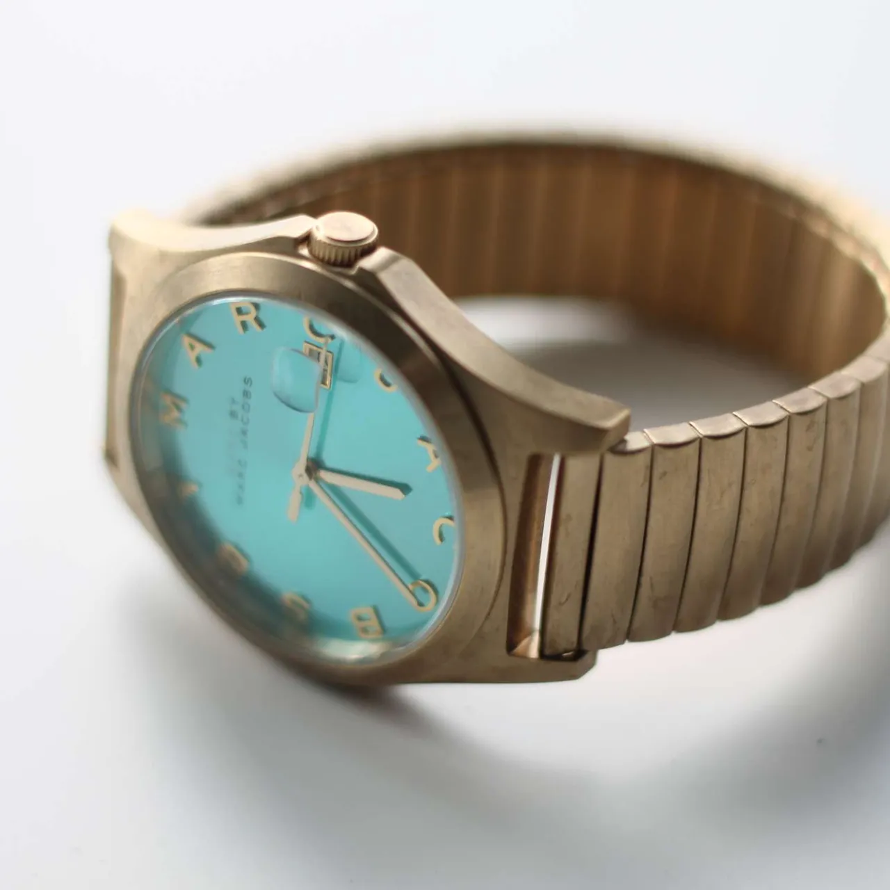 Marc by Marc Jacobs Gold Watch with a Teal Face photo 5