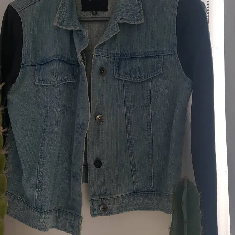 Jack Jean Jacket With Vegan Leather Arms photo 1