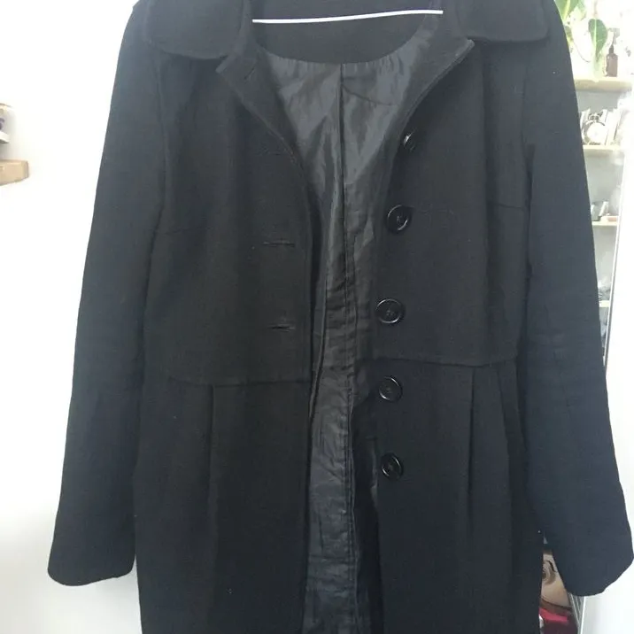 Black pea coat (S/P) photo 1