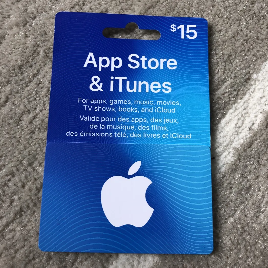 $15 App Store & iTunes GC photo 1