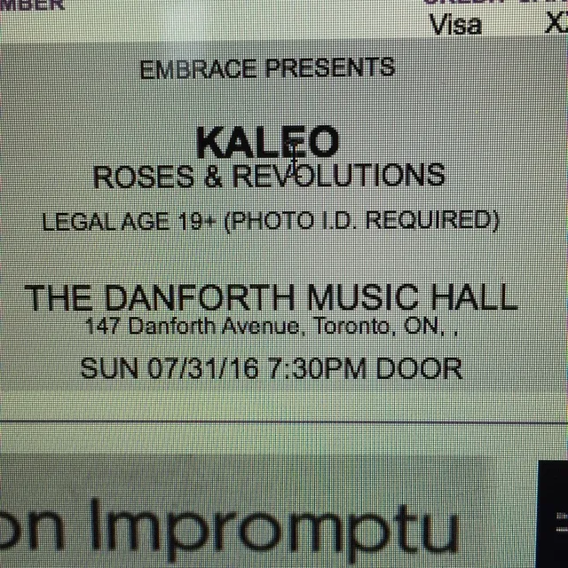 2 Kaleo tickets Danforth Music Hall July 31 photo 1