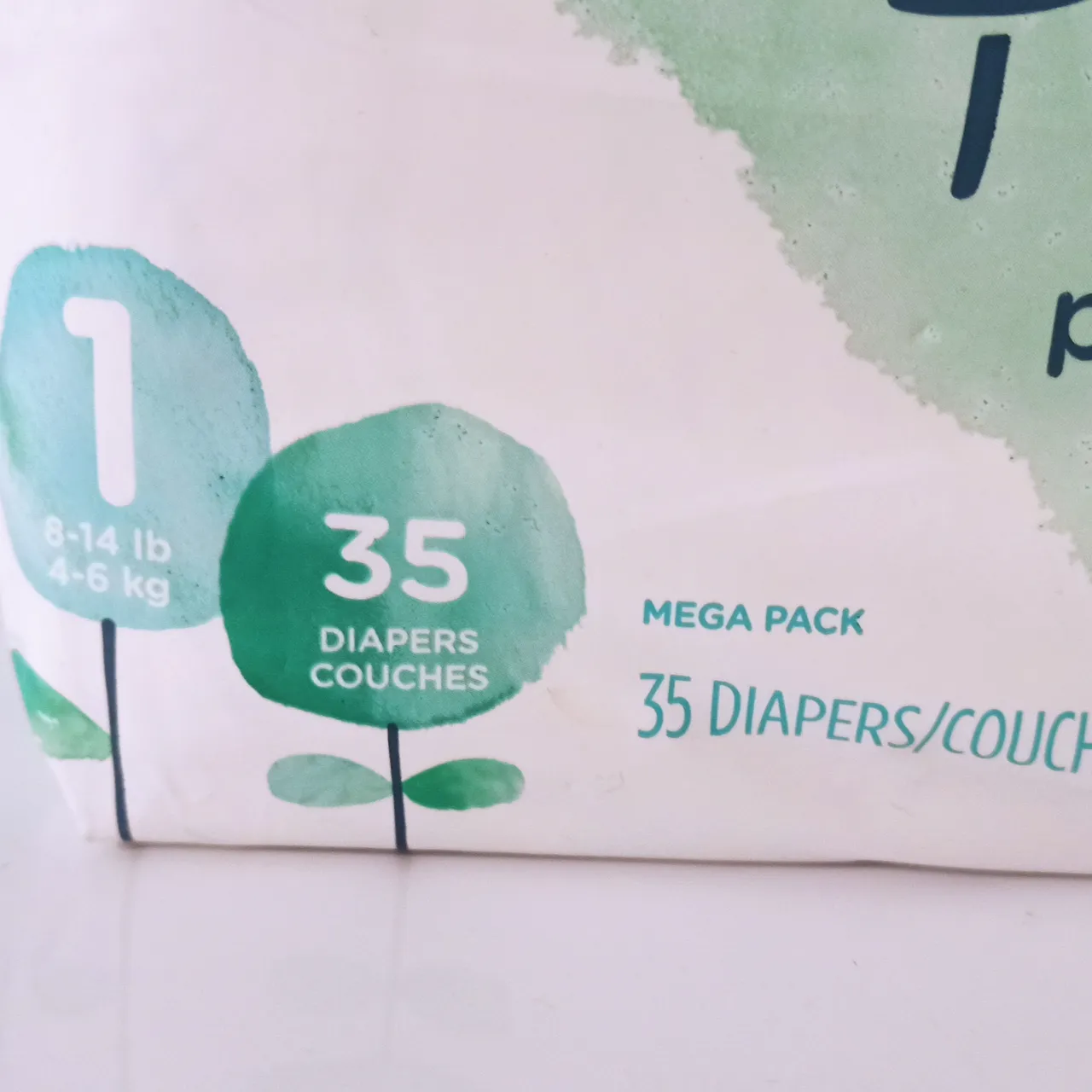 Size 1 Pampers Pure, BNIB.  photo 3